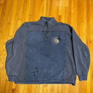 Jack by BB Dakota Navy Zip Up Sweater